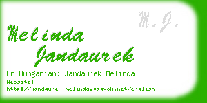 melinda jandaurek business card